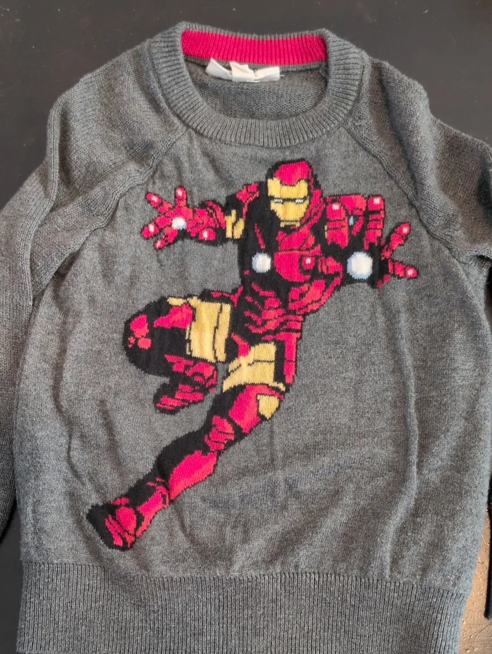 GAP Toddler Sweater in Gray with Iron Man